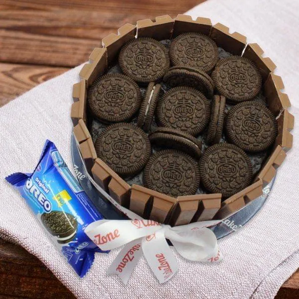 Oreo topped Kitkat Birthday Cake