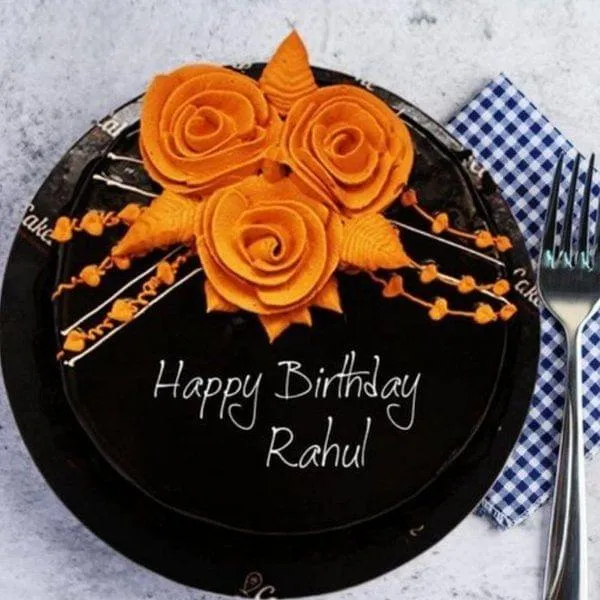 Rahul Name cake || Simple but attractive 😍 || Cake and shapes  #Cake_and_Shapes #Alphabet #rahul - YouTube