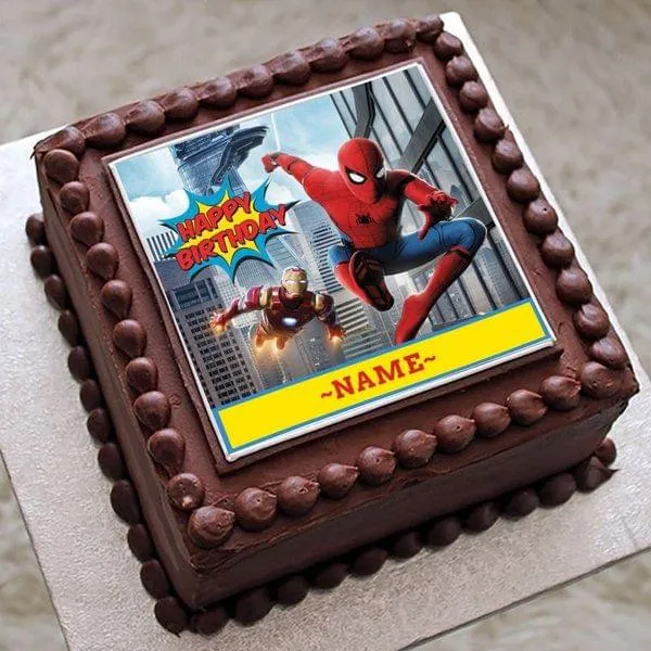 Simply Good Party Studio Simply Good Superhero Spiderman Theme Birthday Cake  Top Topper (1pc) : Amazon.in: Grocery & Gourmet Foods