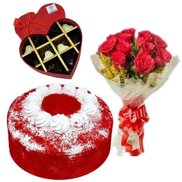 Rosy Red Velvet Hearts