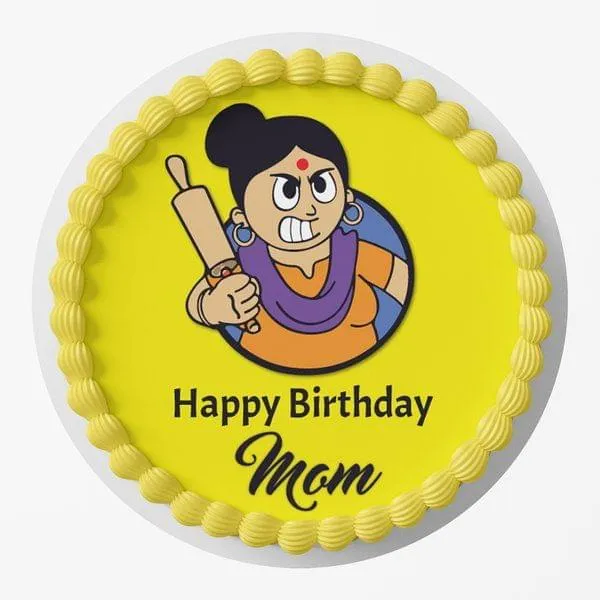 Happy Birthday Mummy Funny Photo Designer Cake by CakeZone | Gift  designer-photo-cakes Online | Buy Now