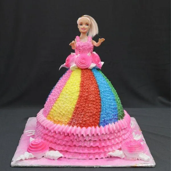 Barbie jelly cakes amazing | Doll cake designs, Doll cake, Jelly cake
