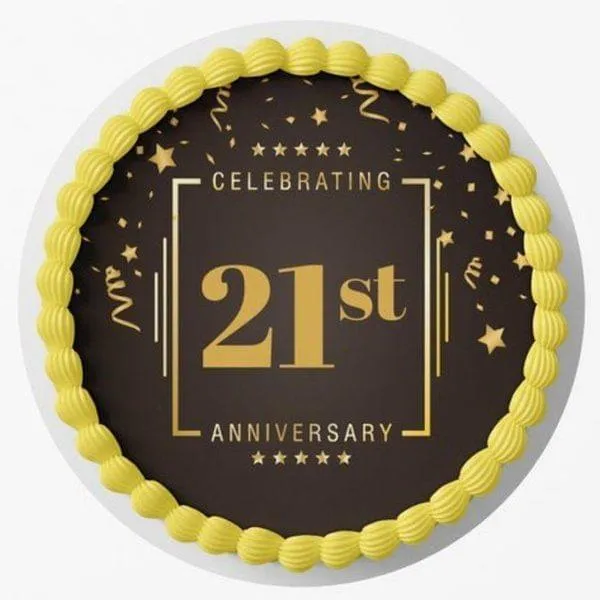 Eggless Personalized Happy Wedding Anniversary Designer Photo Cake
