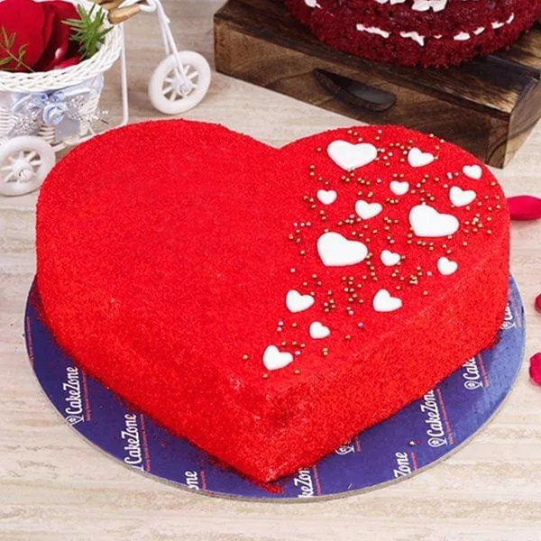 Buy Cake Zone Fresh Cake - Red Velvet Heart Online at Best Price of Rs 1254  - bigbasket