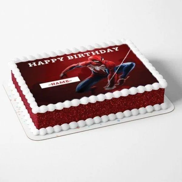 Spider-man Buttercream Birthday Cake by Goodies Bakery