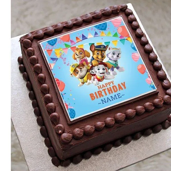 Paw Patrol Birthday Cake Name Personalised For Kids By Cakezone | Gift  Paw-Patrol-Cake Online | Buy Now