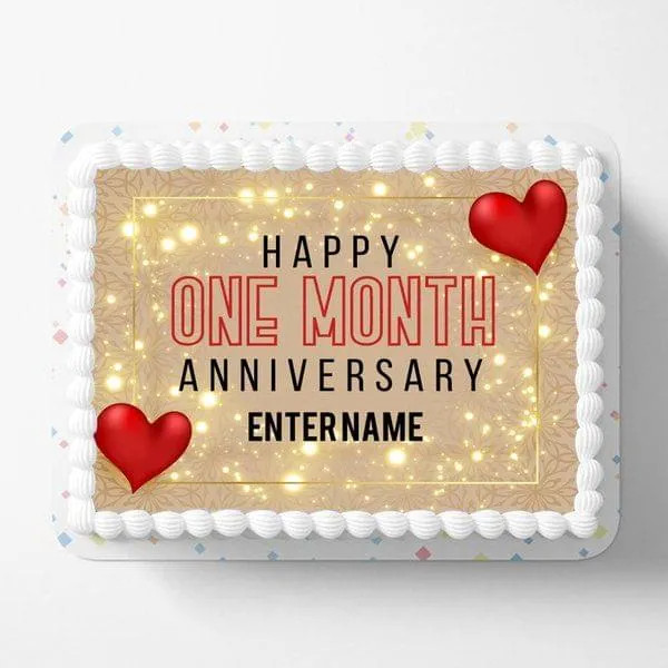 Buy Happy One Month Cake Topper Baby Decorations Newborn Smash Online in  India - Etsy