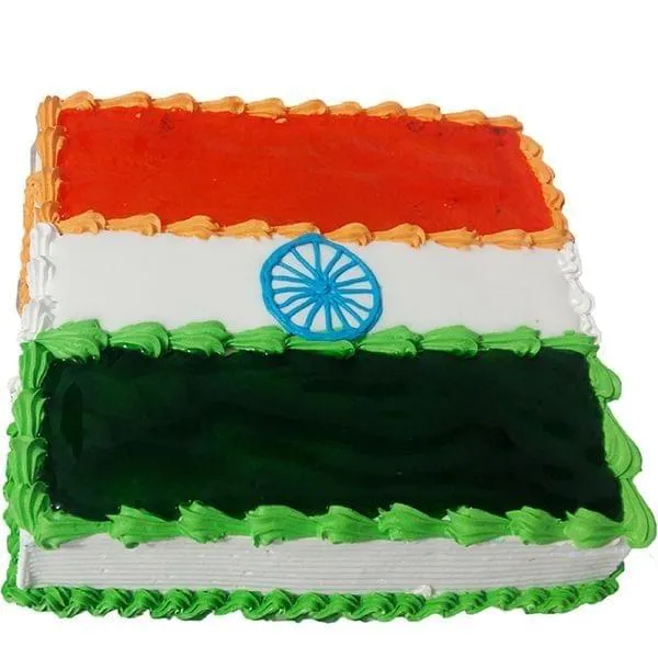 Tri Color Cake on plate Close up - Indian Independence Day Special Stock  Photo - Alamy