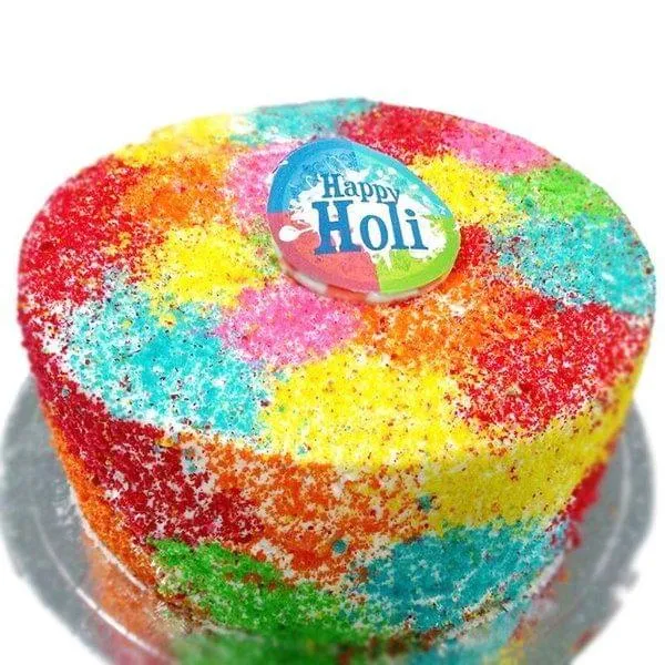 Happy Holi Color Sprinkle Cake