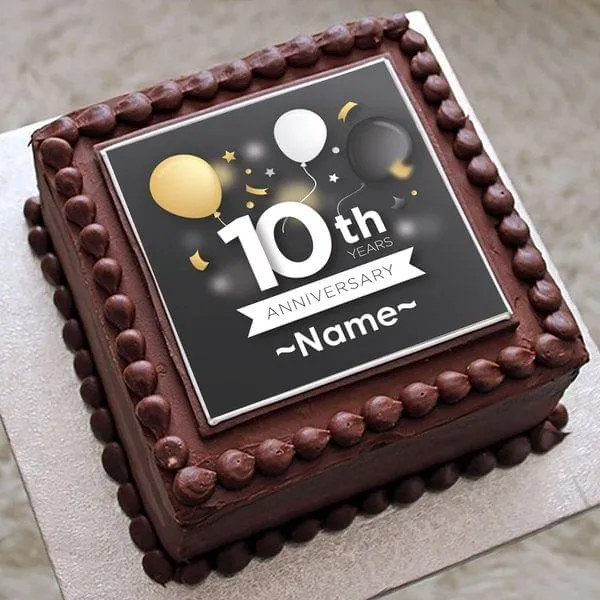 10th Wedding Anniversary Cake - Regency Cakes Online Shop