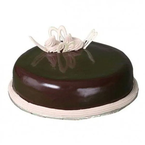 Plain Chocolate Truffle Cake
