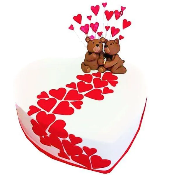 Bears Heart Cake