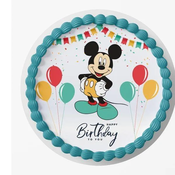 Send Strawberry Fondant Mickey Mouse Cake Online - GAL23-110008 | Giftalove