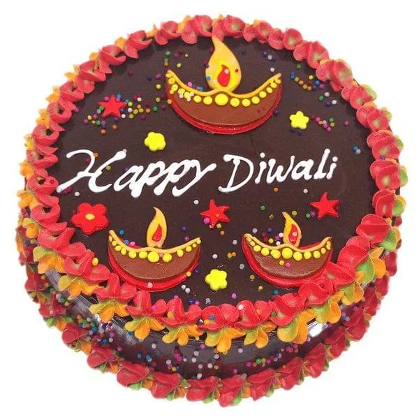 Diwali Chocolate Truffle Cake