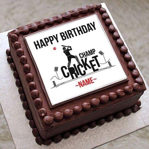Cricket Theme Cake Customized Topper | Party Supplies India Online