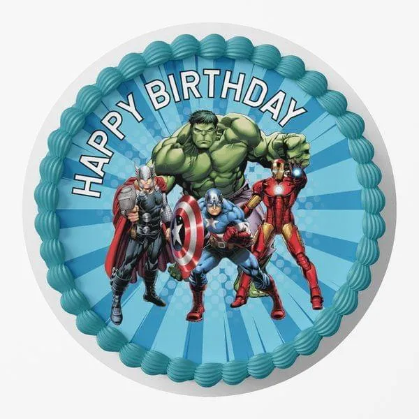 Avengers theme customised cake and cupcakes in whipped cream with fondant  accents 😊 Flavour - Chocolate Truffle #homebaker… | Instagram