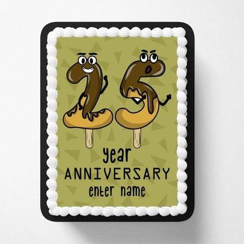 C2984EANG Funny Anniversary Card 'WATERCOLOR CAKE' with Envelope by  NobleWorks - Walmart.com
