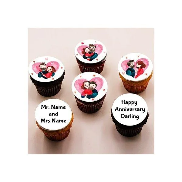 Anniversary Theme Cupcakes
