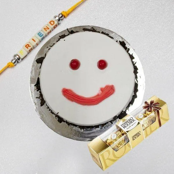 Black Forest Cake & Friendship Day Band Hamper