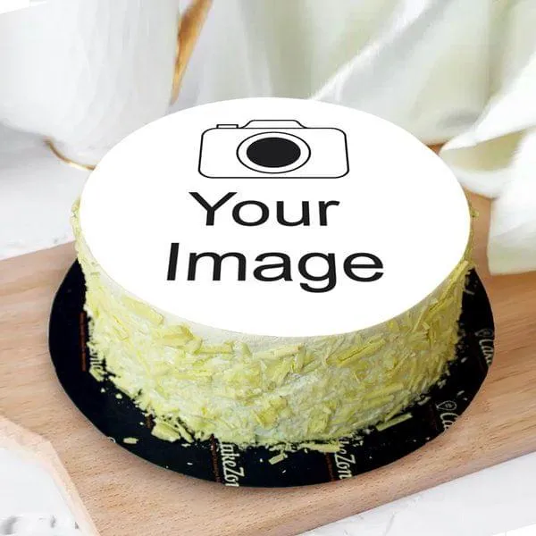 White Forest Personalised Photo Printed Cake | Create Your Own Cake