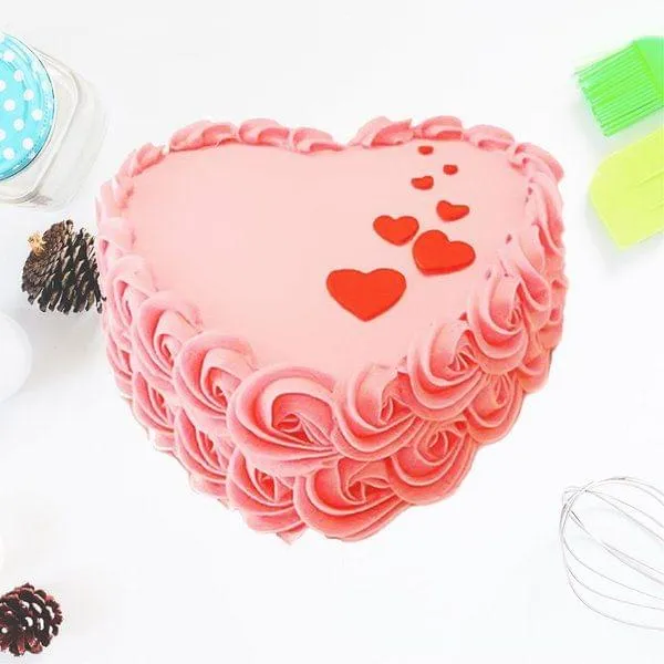 Little Heart Roses Cake