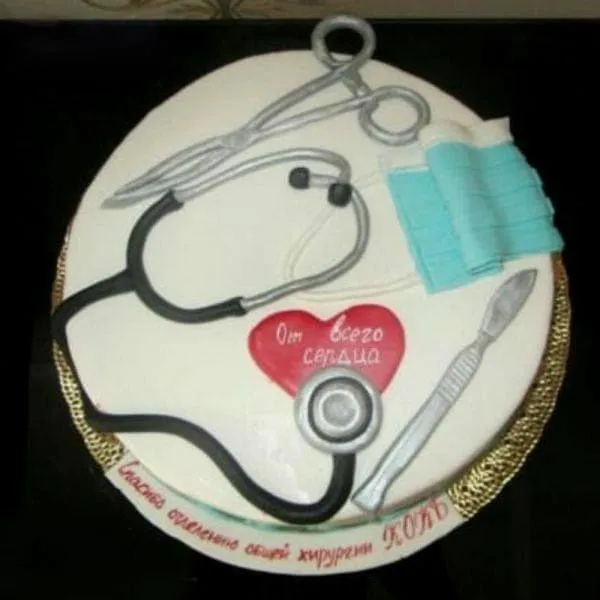 Eggless Doctor Day Cake