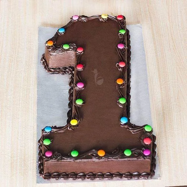 Single Number Chocolate Cake