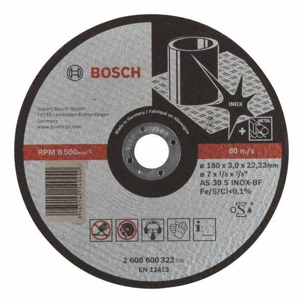 Bosch Cutting Discs Inox 180mm/3.0mm 7'-2608600322