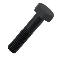 M10 Hex Head Rev. A/F Bolt Black Oxide (40mm - 170mm) - TVS - Pack of 100