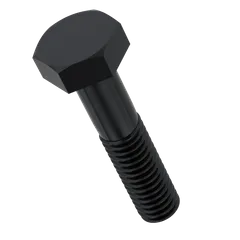 M16 Hex Head Bolt Black Oxide (50mm - 400mm) - TVS - Pack of 20