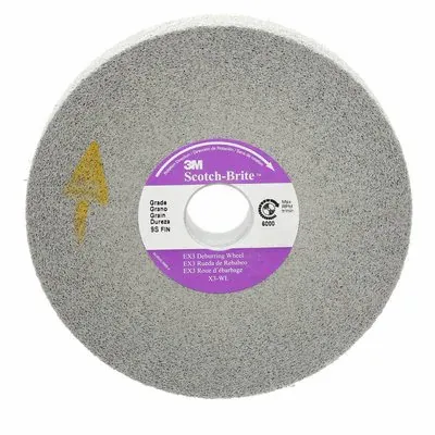 3M Scotch-Brite EX3 Deburring Wheel X3-WL,Dimension-6”x1”x1”,Color-Dark Gray,Grade-9SFN(61500133113)