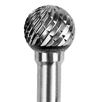 Deburring Carbide Burrs Ball Standard Cut,Dimension-S9,Diameter-11.00,Length-9.50-FAC0200883