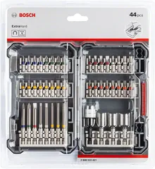 Bosch Pick & Click Extra Hard Screwdriver Bits Mixed Set, 44-piece
