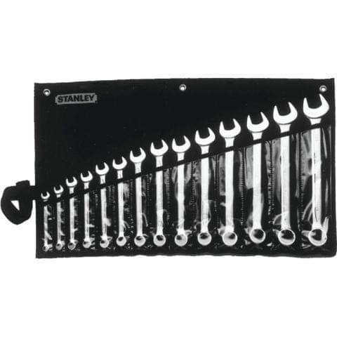 STANLEY 14 piece Slimline Combination Spanner Set (Metric)- 1-87-038