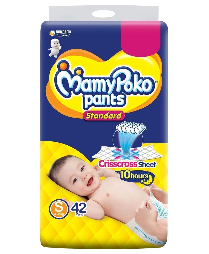 MamyPoko Standard Pant Style Diapers Small - 42 Pieces
