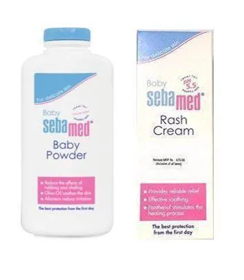 Sebamed Rash Cream 100Ml & Baby powder 200gm Combo