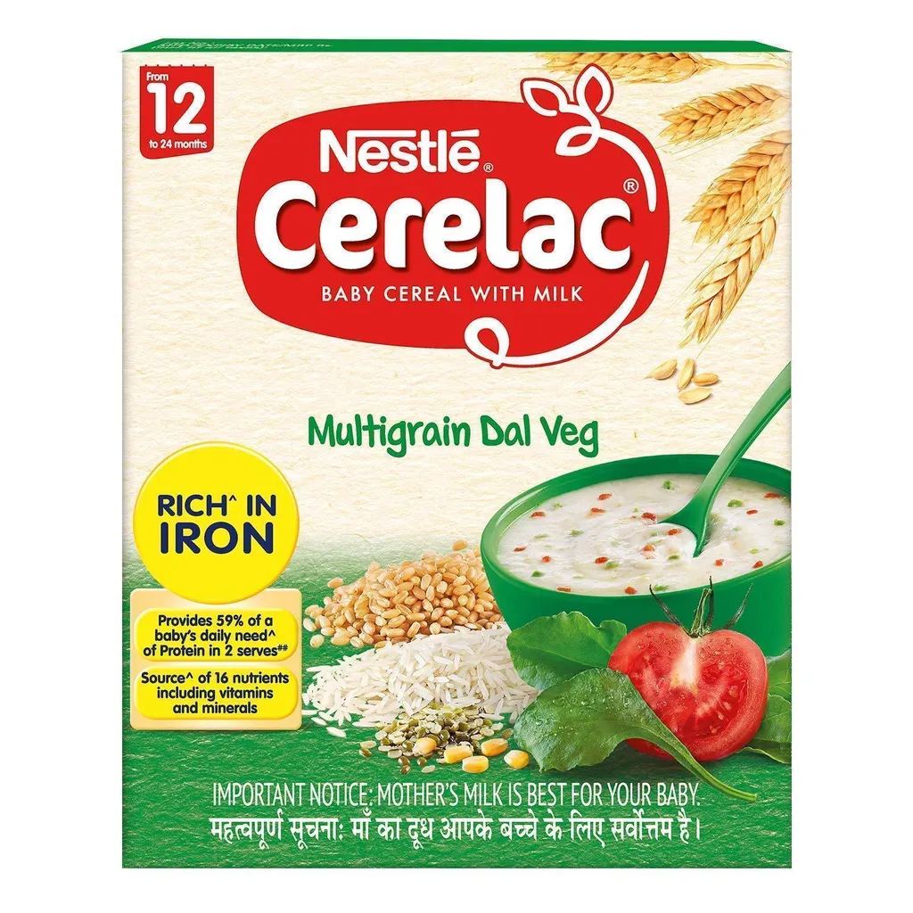 Nestle Cerelac Multigrain Dal Veg Baby Cereal, 12-24 Mths, 300 gm