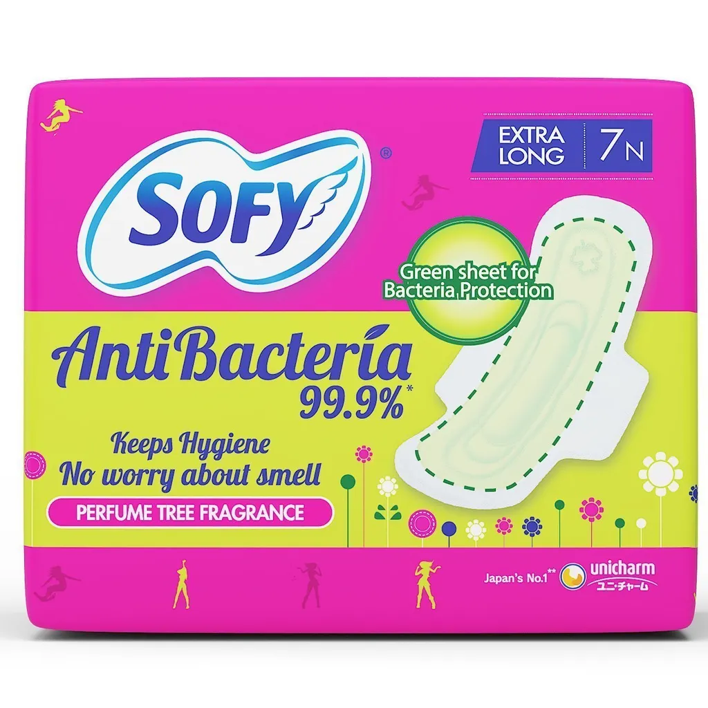 Sofy Antibacteria Extra Long Pads - 7 Count