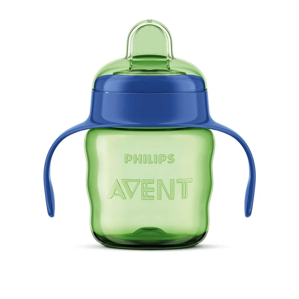 Philips Avent Classic Soft Spout Cup, 200ml (Green/Blue) 1 Count