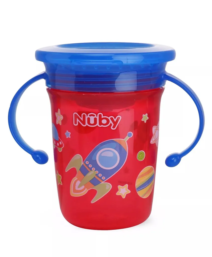 Nuby 360 Wonder Cup Printed With Handle 240ml