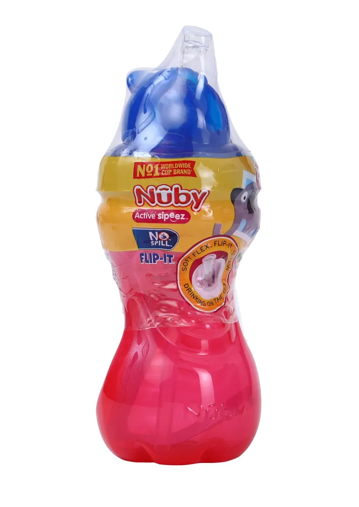 Nuby Flip It Fat Straw Cup 300ml
