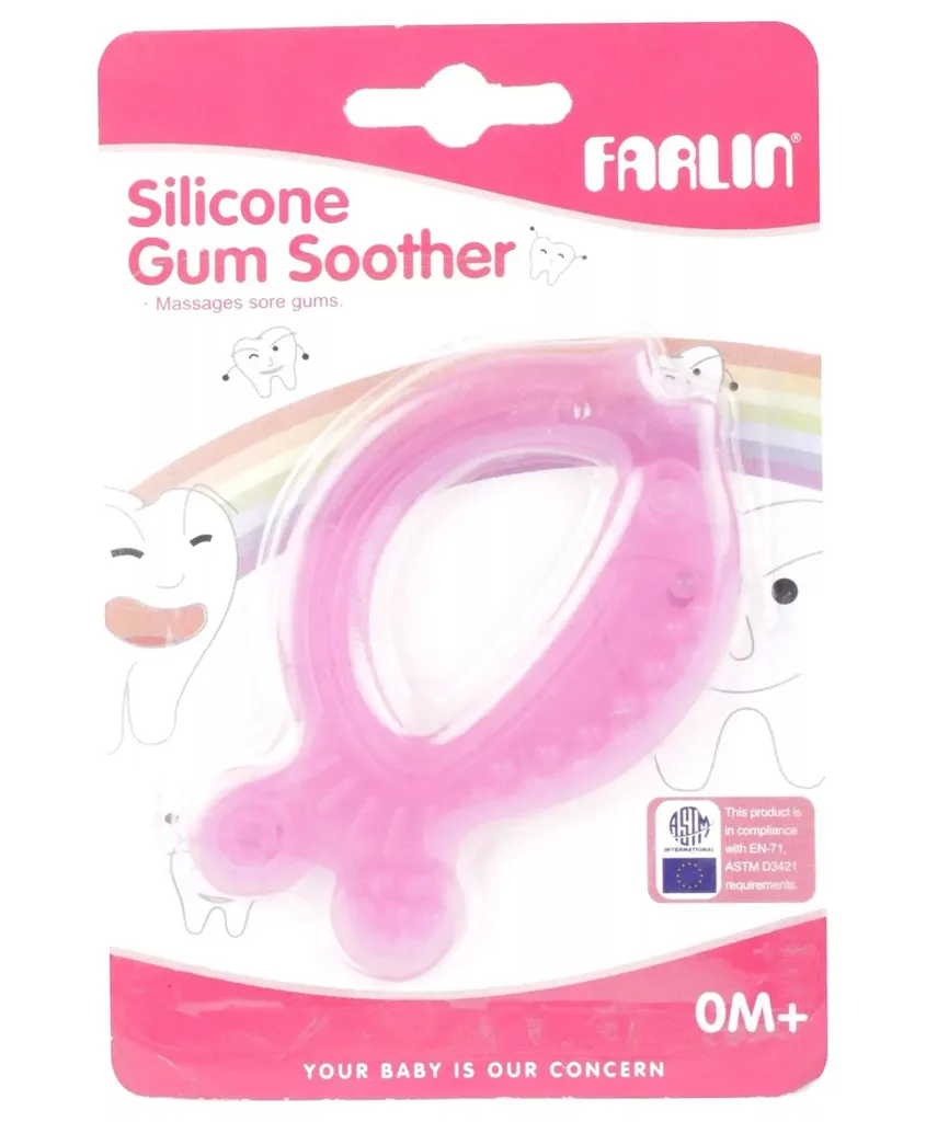 Farlin Silicone Gum Soother-Pink
