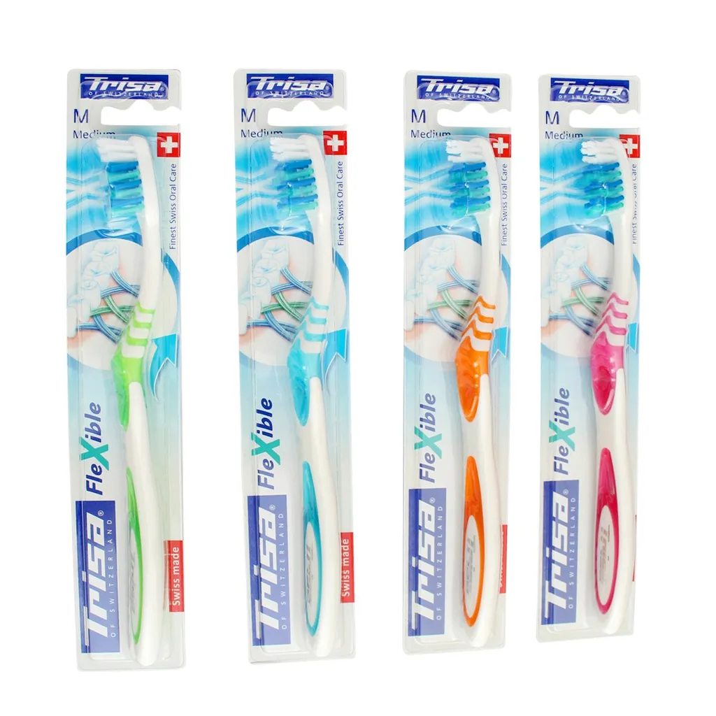 Trisa Flexible Medium Toothbrush (Assorted Color)