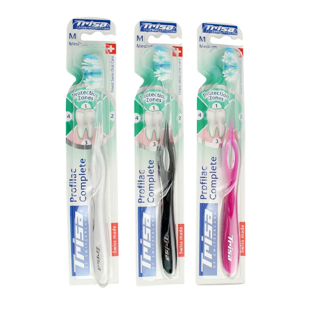 Trisa Profilac Complete Medium Toothbrush (Assorted Color)