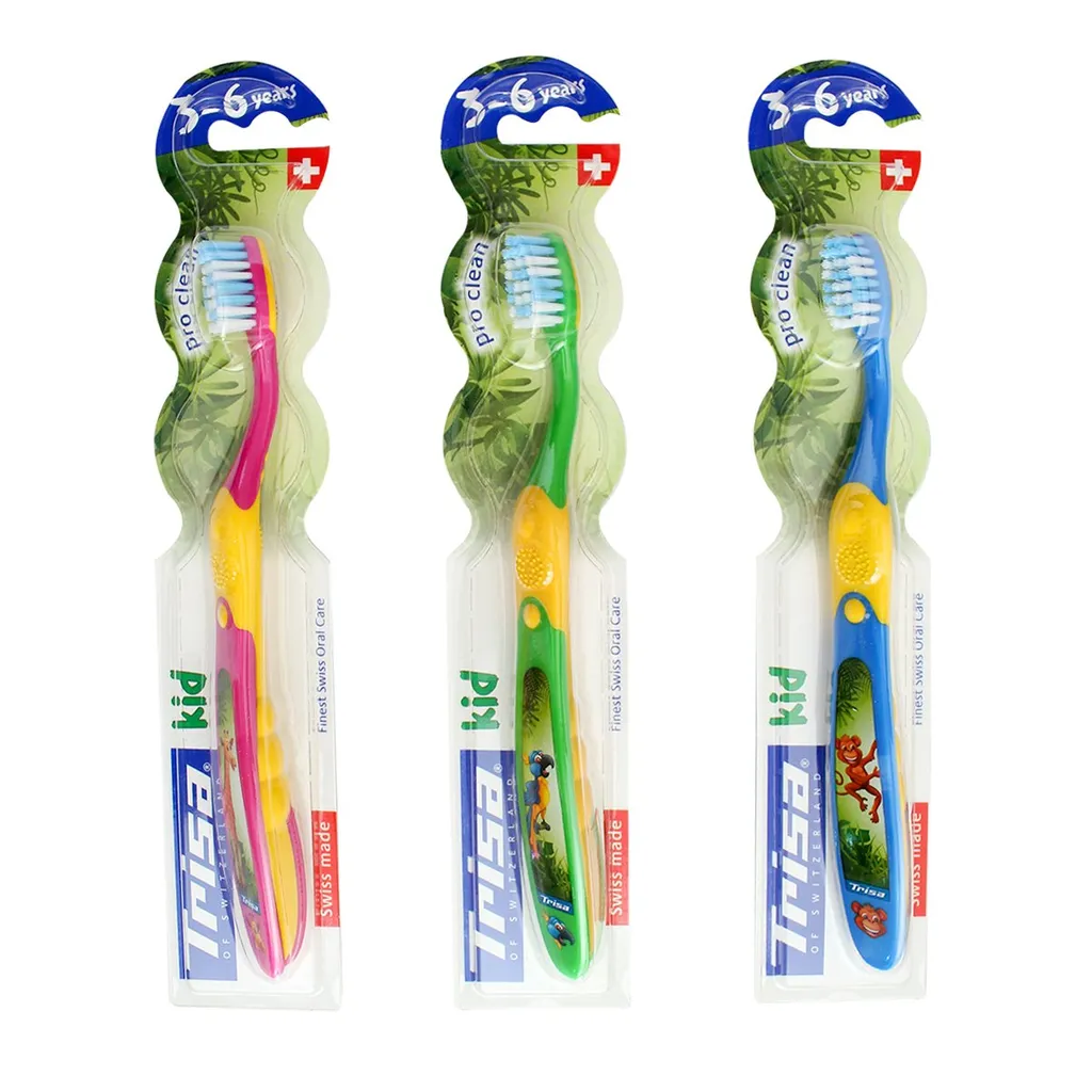 Trisa Kid Pro Clean Toothbrush 3-6 years (Assorted Color)