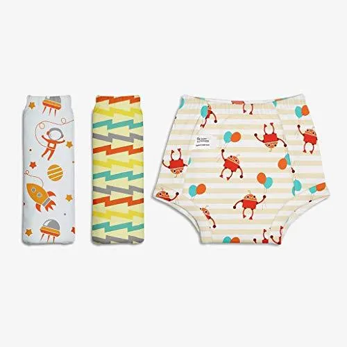 Superbottoms Padded Underwear-Pack of 3- Potty Training Pants for Babies/ Toddlers/ Kids