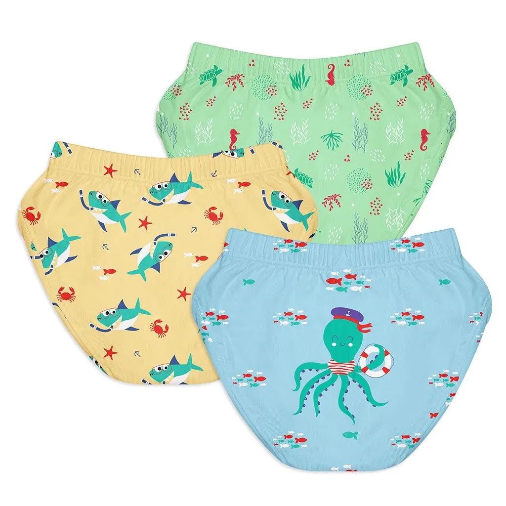 SuperBottoms Unisex Toddler Brief / Underwear Sea-Saw