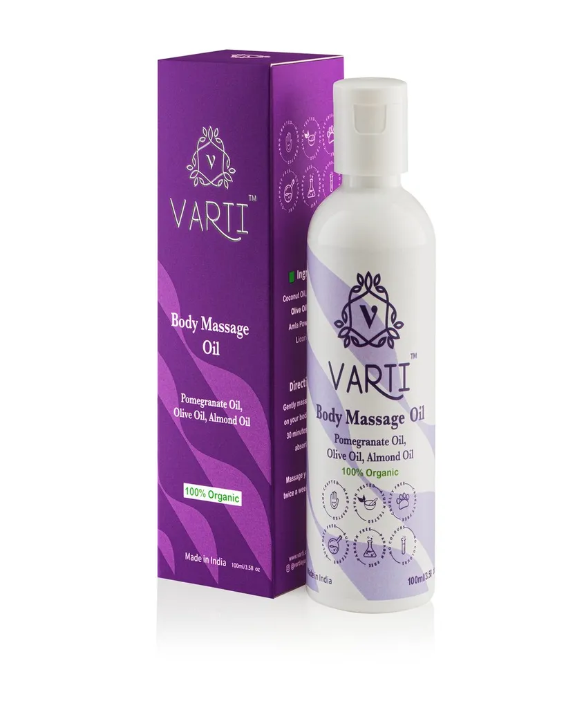 VARTI -AYUSH Certified, Parabens & Sulphate Free Body Massage Oil , 100% Organic & Chemical free