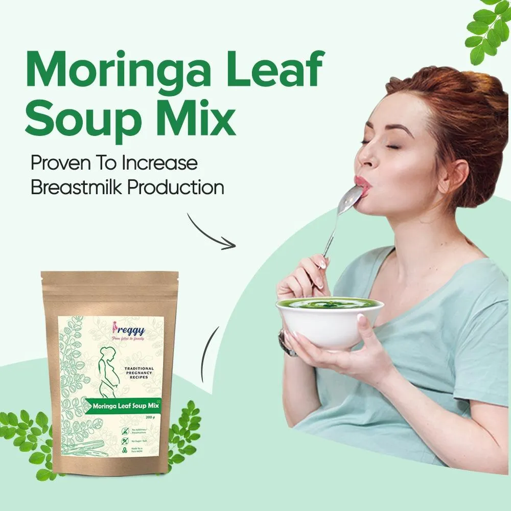 PREGGY Moringa Leaf Soup Mix - Lactation Soup for Breastfeeding Mothers