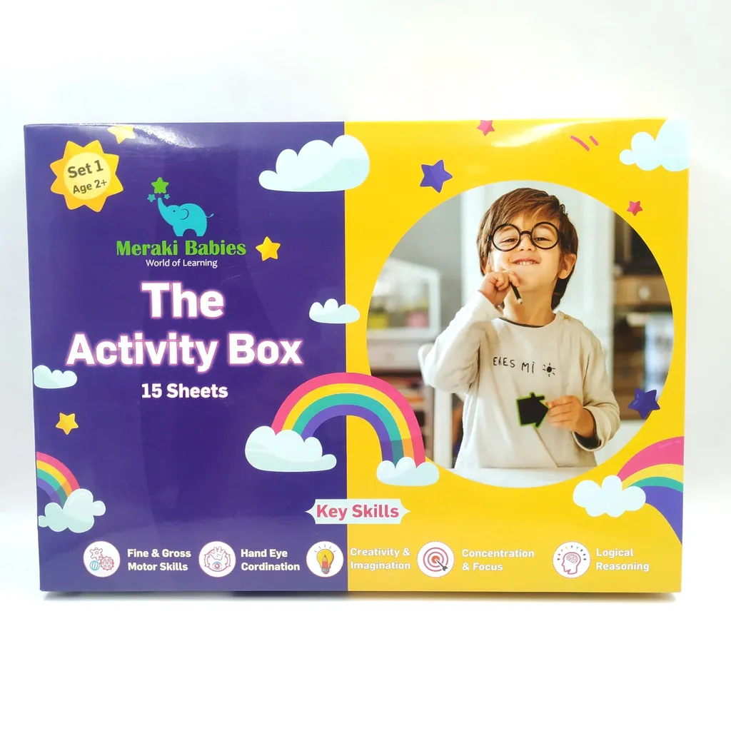Meraki Babies Kids Activity Box - 15 Sheets - Age 2+